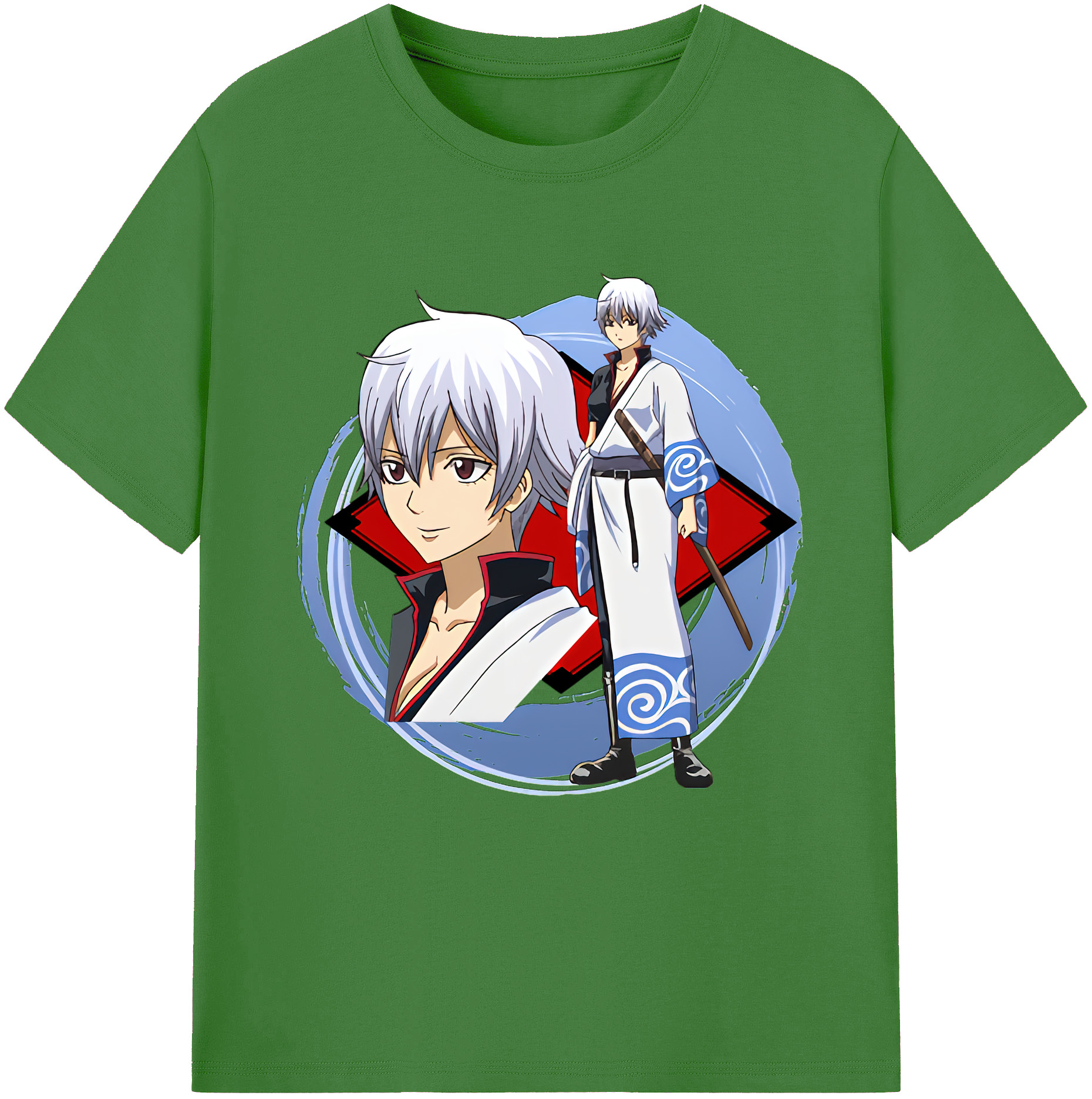 （画像用） ぎんたま 坂田銀時（さかたぎんとき） 神楽 志村新八（しむら しんぱち） GINTAMA Sakata Gintoki Kagura Shimura Shinpachi レディースカジュアルプリントTシャツ（綿100％）